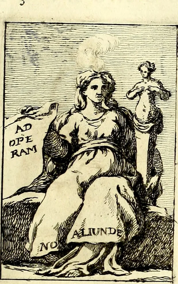 An illustration from Iconologie tirée de divers auteurs : ouvrage utile aux gens de lettres, aux poëtes, aux artistes, & généralement à tous les amateurs des beaux arts, 1759, leaf 144