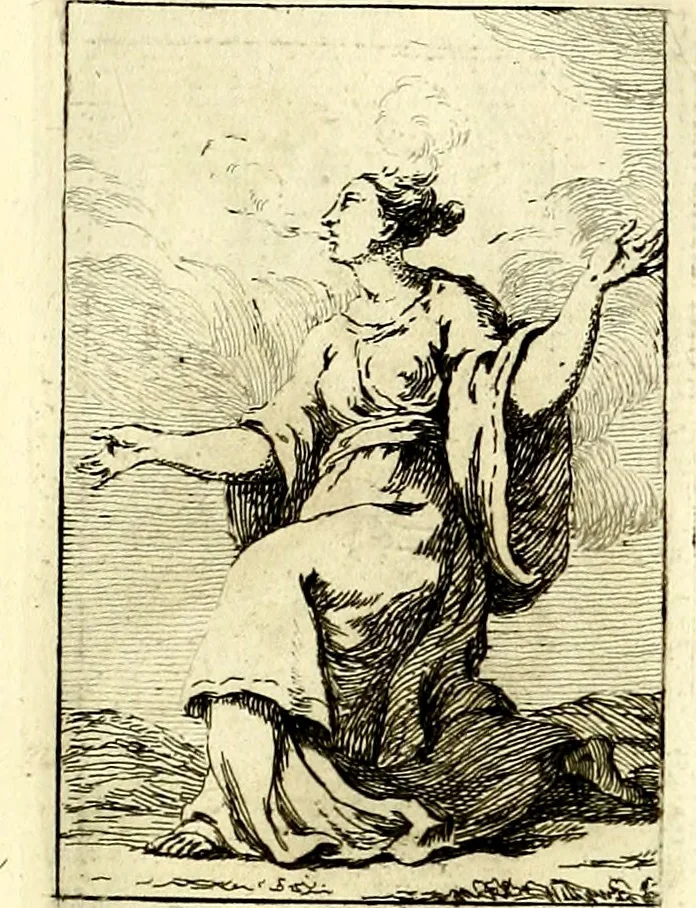 An illustration from Iconologie tirée de divers auteurs : ouvrage utile aux gens de lettres, aux poëtes, aux artistes, & généralement à tous les amateurs des beaux arts, 1759, leaf 146