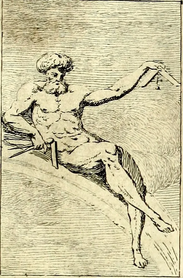 An illustration from Iconologie tirée de divers auteurs : ouvrage utile aux gens de lettres, aux poëtes, aux artistes, & généralement à tous les amateurs des beaux arts, 1759, leaf 154