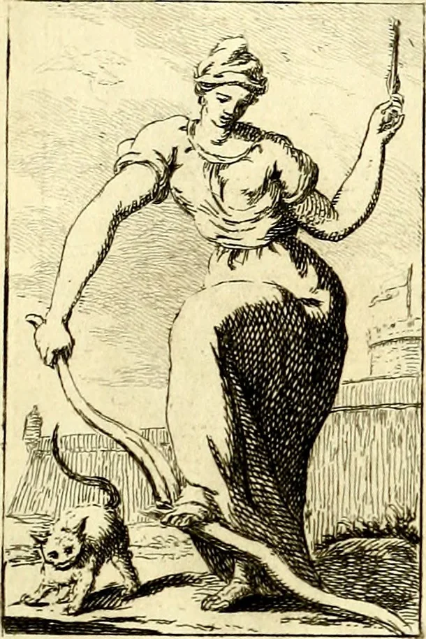 An illustration from Iconologie tirée de divers auteurs : ouvrage utile aux gens de lettres, aux poëtes, aux artistes, & généralement à tous les amateurs des beaux arts, 1759, leaf 162