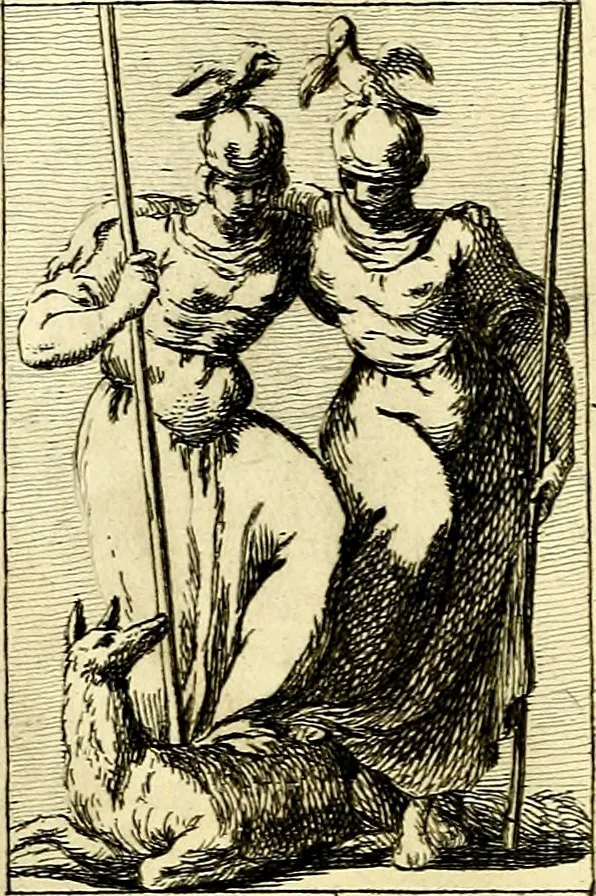 An illustration from Iconologie tirée de divers auteurs : ouvrage utile aux gens de lettres, aux poëtes, aux artistes, & généralement à tous les amateurs des beaux arts, 1759, leaf 165