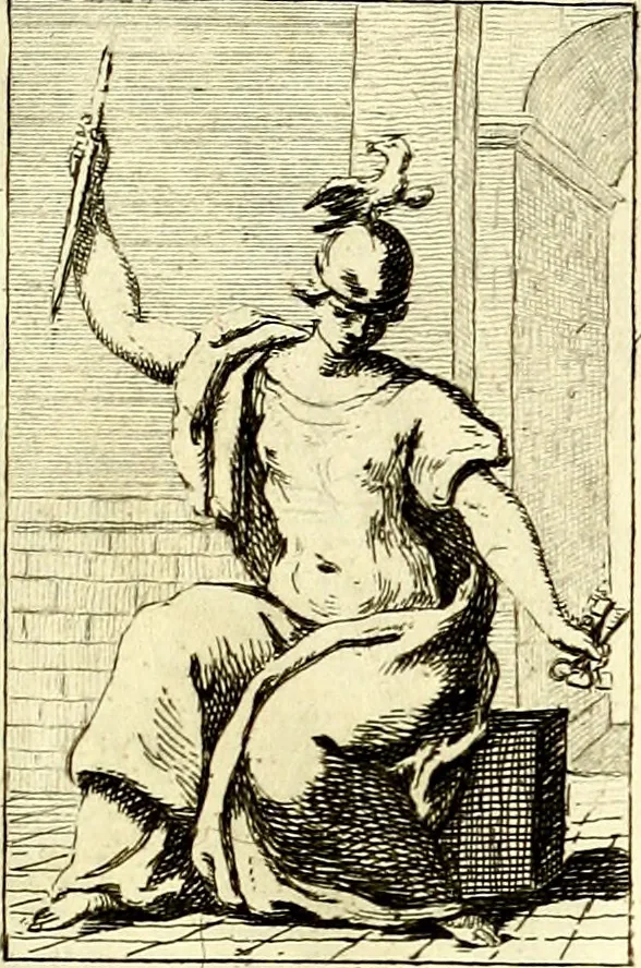 An illustration from Iconologie tirée de divers auteurs : ouvrage utile aux gens de lettres, aux poëtes, aux artistes, & généralement à tous les amateurs des beaux arts, 1759, leaf 166
