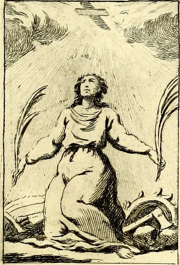 An illustration from Iconologie tirée de divers auteurs : ouvrage utile aux gens de lettres, aux poëtes, aux artistes, & généralement à tous les amateurs des beaux arts, 1759, leaf 180