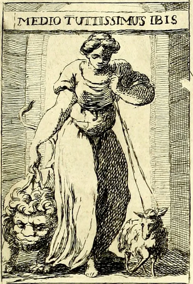 An illustration from Iconologie tirée de divers auteurs : ouvrage utile aux gens de lettres, aux poëtes, aux artistes, & généralement à tous les amateurs des beaux arts, 1759, leaf 184