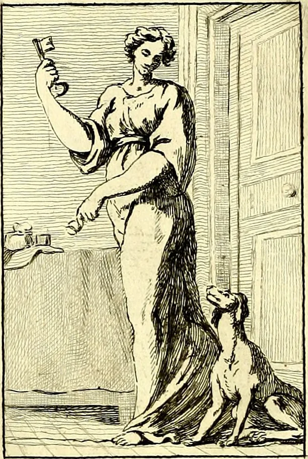 An illustration from Iconologie tirée de divers auteurs : ouvrage utile aux gens de lettres, aux poëtes, aux artistes, & généralement à tous les amateurs des beaux arts, 1759, leaf 19