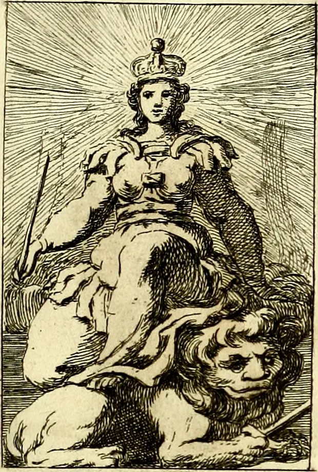 An illustration from Iconologie tirée de divers auteurs : ouvrage utile aux gens de lettres, aux poëtes, aux artistes, & généralement à tous les amateurs des beaux arts, 1759, leaf 194