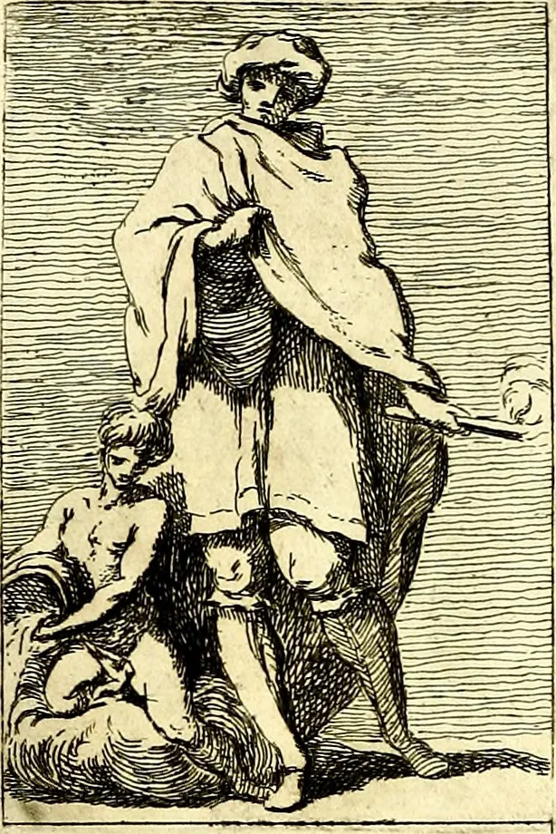 An illustration from Iconologie tirée de divers auteurs : ouvrage utile aux gens de lettres, aux poëtes, aux artistes, & généralement à tous les amateurs des beaux arts, 1759, leaf 195