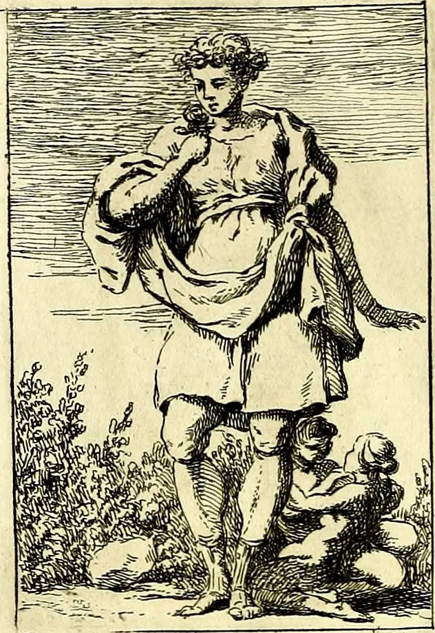 An illustration from Iconologie tirée de divers auteurs : ouvrage utile aux gens de lettres, aux poëtes, aux artistes, & généralement à tous les amateurs des beaux arts, 1759, leaf 199