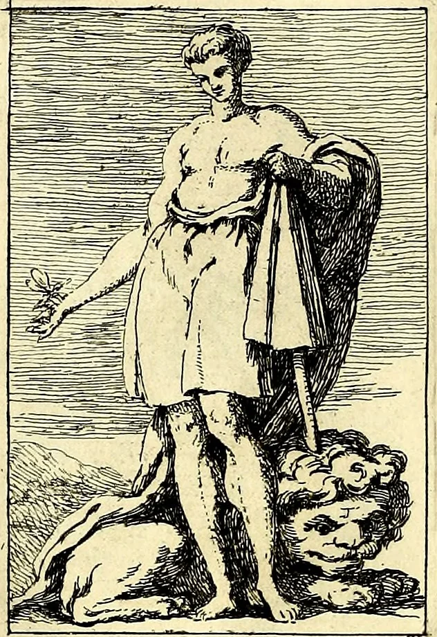 An illustration from Iconologie tirée de divers auteurs : ouvrage utile aux gens de lettres, aux poëtes, aux artistes, & généralement à tous les amateurs des beaux arts, 1759, leaf 201