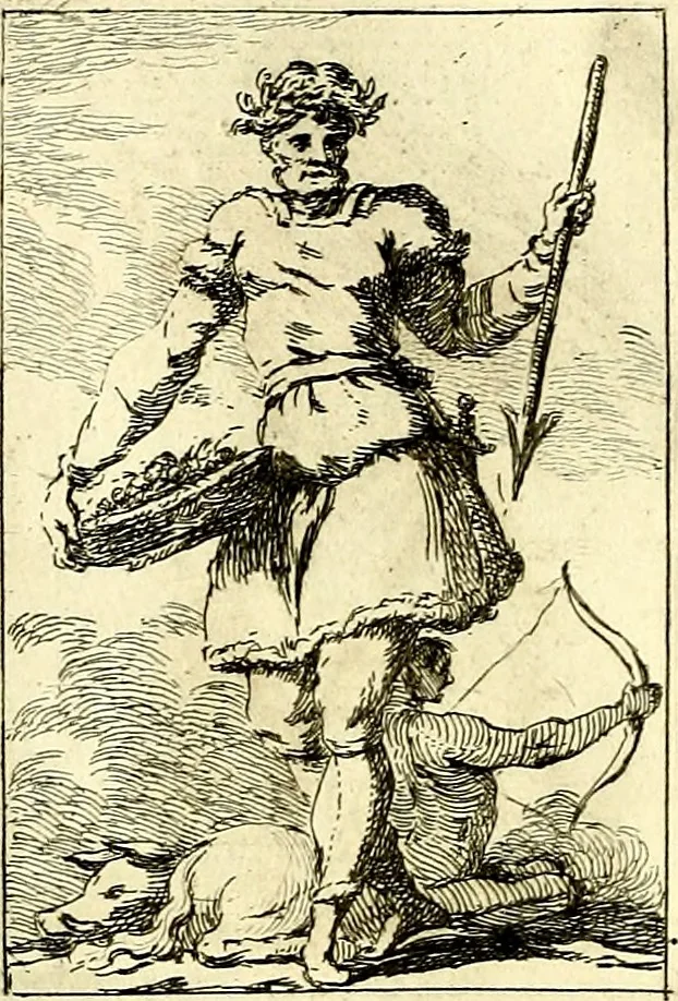 An illustration from Iconologie tirée de divers auteurs : ouvrage utile aux gens de lettres, aux poëtes, aux artistes, & généralement à tous les amateurs des beaux arts, 1759, leaf 205