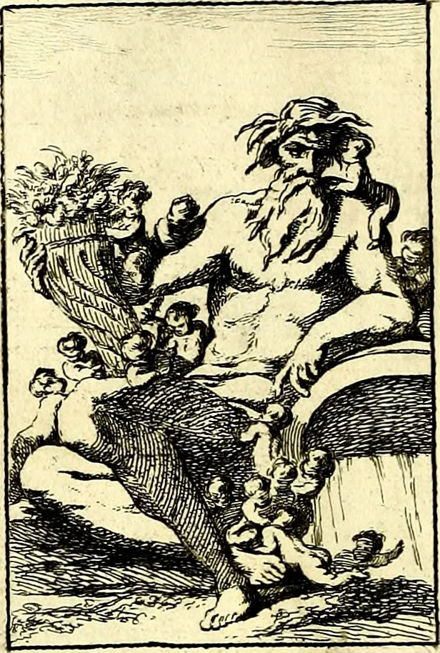 An illustration from Iconologie tirée de divers auteurs : ouvrage utile aux gens de lettres, aux poëtes, aux artistes, & généralement à tous les amateurs des beaux arts, 1759, leaf 25
