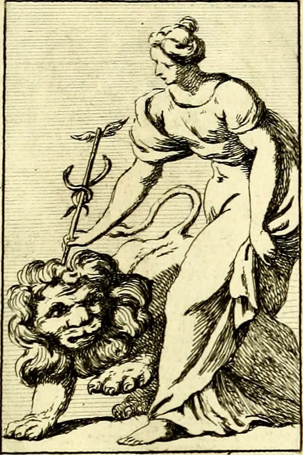 An illustration from Iconologie tirée de divers auteurs : ouvrage utile aux gens de lettres, aux poëtes, aux artistes, & généralement à tous les amateurs des beaux arts, 1759, leaf 36