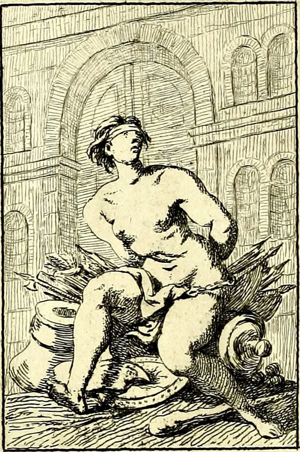 An illustration from Iconologie tirée de divers auteurs : ouvrage utile aux gens de lettres, aux poëtes, aux artistes, & généralement à tous les amateurs des beaux arts, 1759, leaf 43