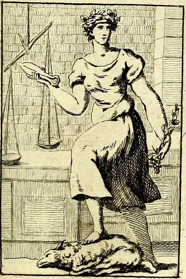An illustration from Iconologie tirée de divers auteurs : ouvrage utile aux gens de lettres, aux poëtes, aux artistes, & généralement à tous les amateurs des beaux arts, 1759, leaf 46