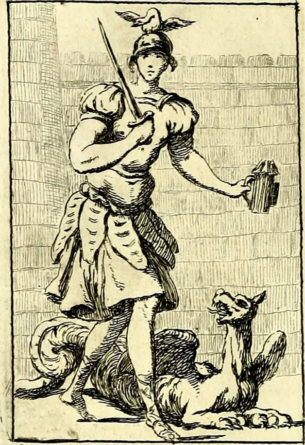An illustration from Iconologie tirée de divers auteurs : ouvrage utile aux gens de lettres, aux poëtes, aux artistes, & généralement à tous les amateurs des beaux arts, 1759, leaf 47