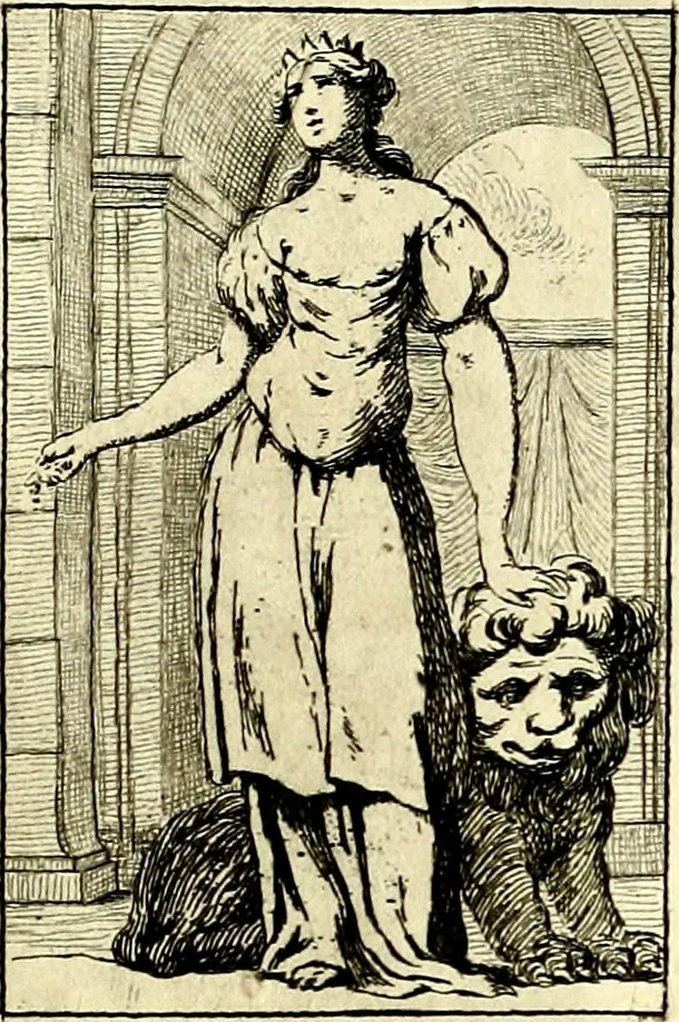 An illustration from Iconologie tirée de divers auteurs : ouvrage utile aux gens de lettres, aux poëtes, aux artistes, & généralement à tous les amateurs des beaux arts, 1759, leaf 48