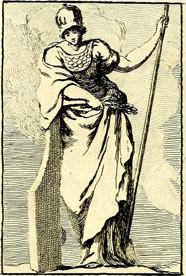 An illustration from Iconologie tirée de divers auteurs : ouvrage utile aux gens de lettres, aux poëtes, aux artistes, & généralement à tous les amateurs des beaux arts, 1759, leaf 57