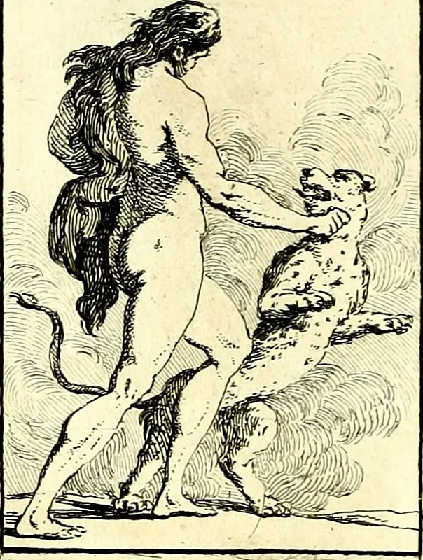 An illustration from Iconologie tirée de divers auteurs : ouvrage utile aux gens de lettres, aux poëtes, aux artistes, & généralement à tous les amateurs des beaux arts, 1759, leaf 61