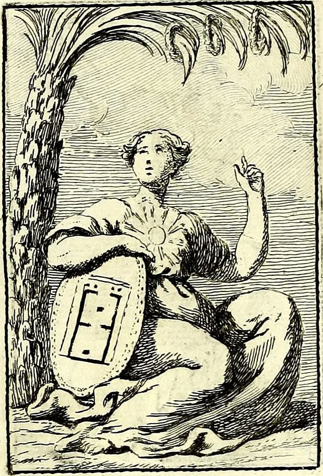 An illustration from Iconologie tirée de divers auteurs : ouvrage utile aux gens de lettres, aux poëtes, aux artistes, & généralement à tous les amateurs des beaux arts, 1759, leaf 65