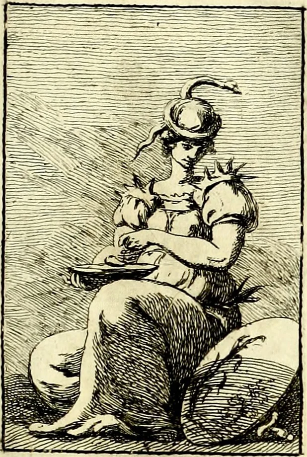 An illustration from Iconologie tirée de divers auteurs : ouvrage utile aux gens de lettres, aux poëtes, aux artistes, & généralement à tous les amateurs des beaux arts, 1759, leaf 66