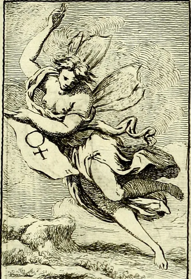 An illustration from Iconologie tirée de divers auteurs : ouvrage utile aux gens de lettres, aux poëtes, aux artistes, & généralement à tous les amateurs des beaux arts, 1759, leaf 70