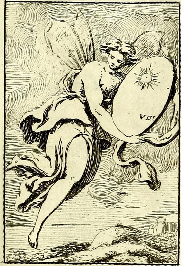 An illustration from Iconologie tirée de divers auteurs : ouvrage utile aux gens de lettres, aux poëtes, aux artistes, & généralement à tous les amateurs des beaux arts, 1759, leaf 76