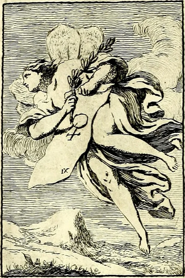 An illustration from Iconologie tirée de divers auteurs : ouvrage utile aux gens de lettres, aux poëtes, aux artistes, & généralement à tous les amateurs des beaux arts, 1759, leaf 77