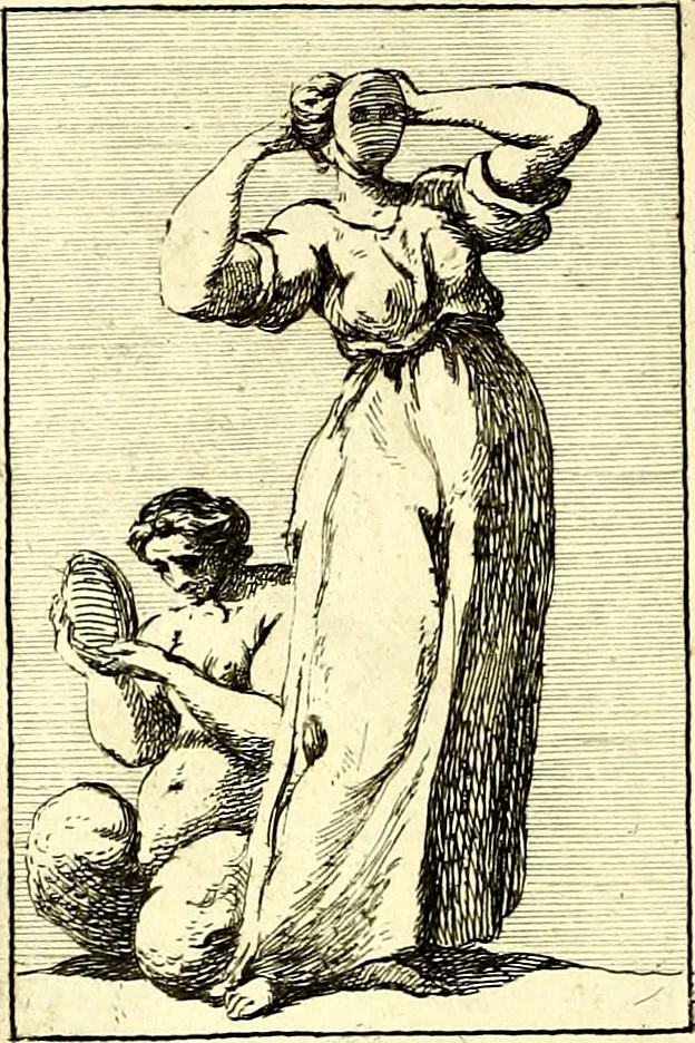 An illustration from Iconologie tirée de divers auteurs : ouvrage utile aux gens de lettres, aux poëtes, aux artistes, & généralement à tous les amateurs des beaux arts, 1759, leaf 9