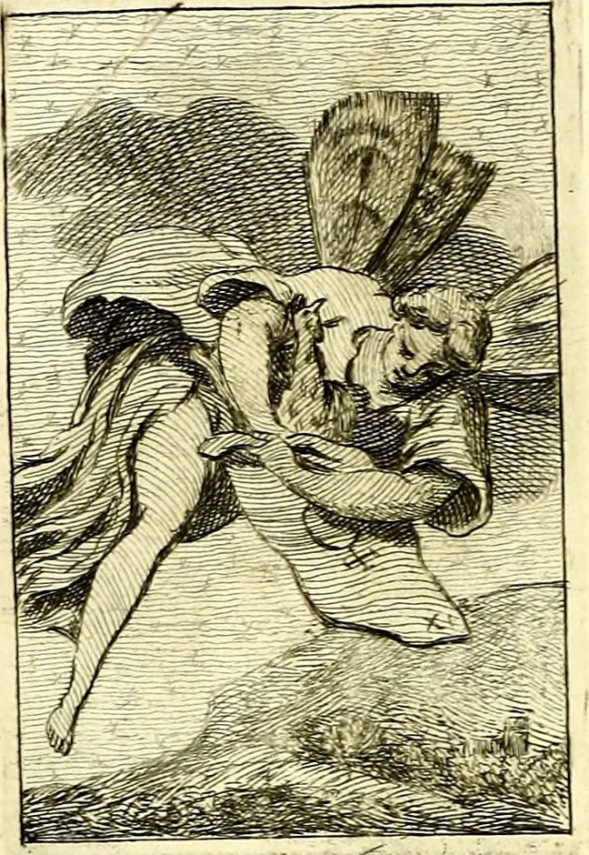 An illustration from Iconologie tirée de divers auteurs : ouvrage utile aux gens de lettres, aux poëtes, aux artistes, & généralement à tous les amateurs des beaux arts, 1759, leaf 91