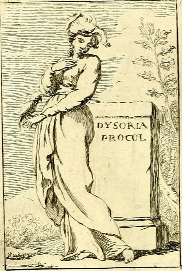 An illustration from Iconologie tirée de divers auteurs : ouvrage utile aux gens de lettres, aux poëtes, aux artistes, & généralement à tous les amateurs des beaux arts, 1759, leaf 97