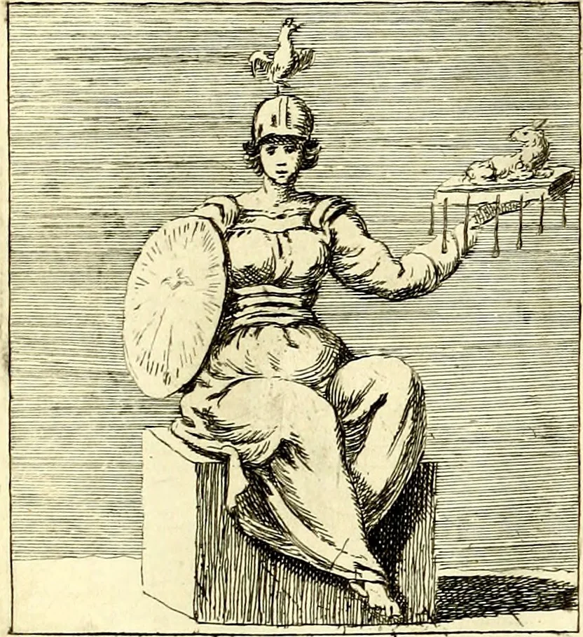 An illustration from Iconologie tirée de divers auteurs : ouvrage utile aux gens de lettres, aux poëtes, aux artistes, & généralement à tous les amateurs des beaux arts, 1759, leaf 120