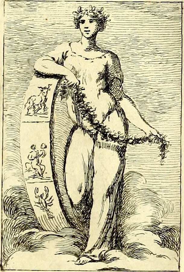 An illustration from Iconologie tirée de divers auteurs : ouvrage utile aux gens de lettres, aux poëtes, aux artistes, & généralement à tous les amateurs des beaux arts, 1759, leaf 122