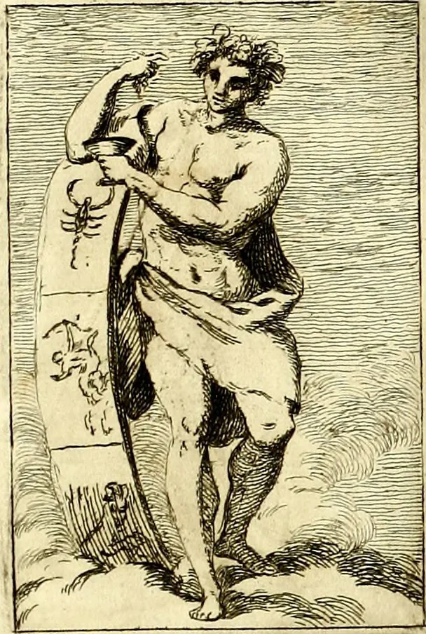An illustration from Iconologie tirée de divers auteurs : ouvrage utile aux gens de lettres, aux poëtes, aux artistes, & généralement à tous les amateurs des beaux arts, 1759, leaf 124