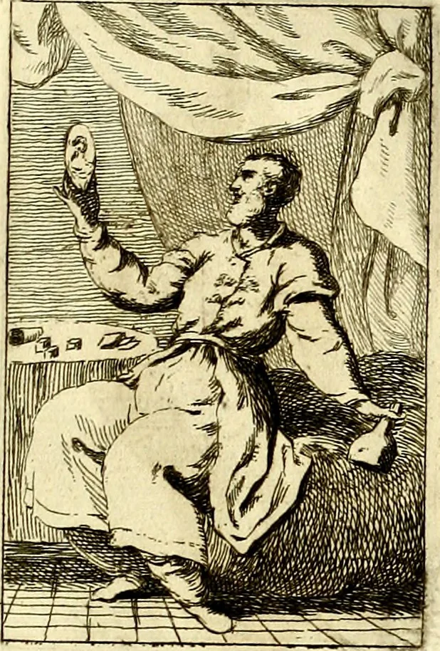 An illustration from Iconologie tirée de divers auteurs : ouvrage utile aux gens de lettres, aux poëtes, aux artistes, & généralement à tous les amateurs des beaux arts, 1759, leaf 128