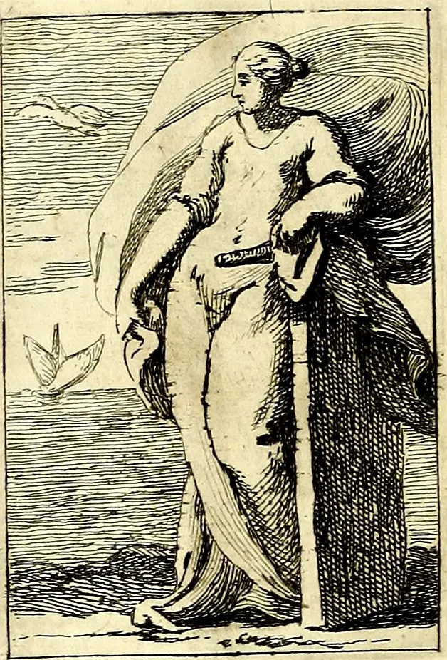An illustration from Iconologie tirée de divers auteurs : ouvrage utile aux gens de lettres, aux poëtes, aux artistes, & généralement à tous les amateurs des beaux arts, 1759, leaf 13