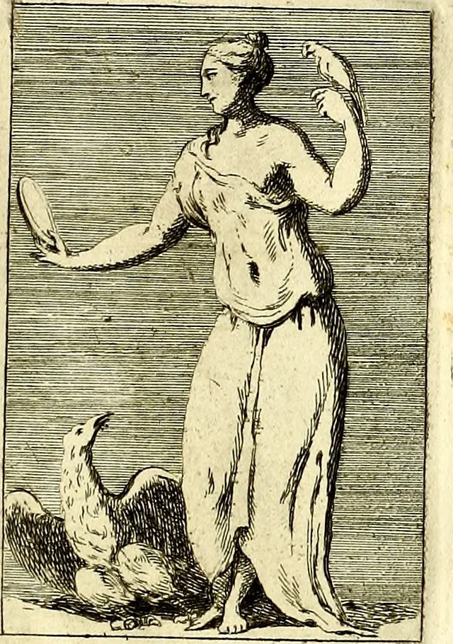 An illustration from Iconologie tirée de divers auteurs : ouvrage utile aux gens de lettres, aux poëtes, aux artistes, & généralement à tous les amateurs des beaux arts, 1759, leaf 134