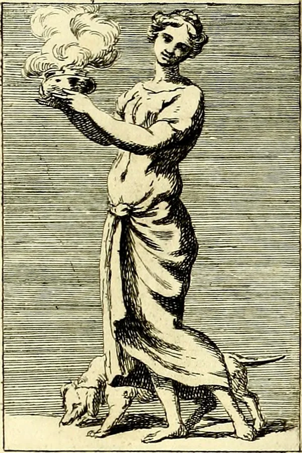 An illustration from Iconologie tirée de divers auteurs : ouvrage utile aux gens de lettres, aux poëtes, aux artistes, & généralement à tous les amateurs des beaux arts, 1759, leaf 136
