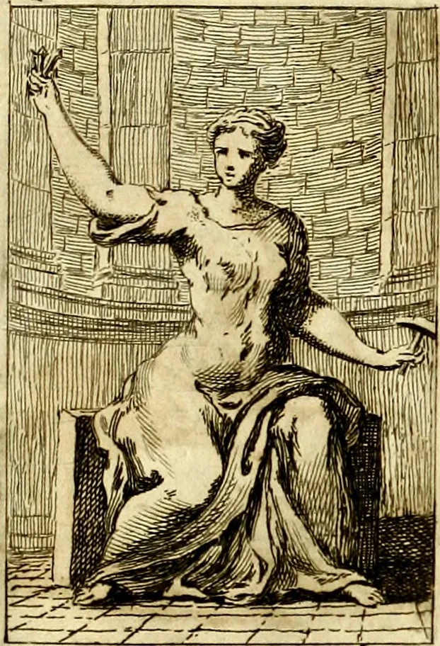 An illustration from Iconologie tirée de divers auteurs : ouvrage utile aux gens de lettres, aux poëtes, aux artistes, & généralement à tous les amateurs des beaux arts, 1759, leaf 14