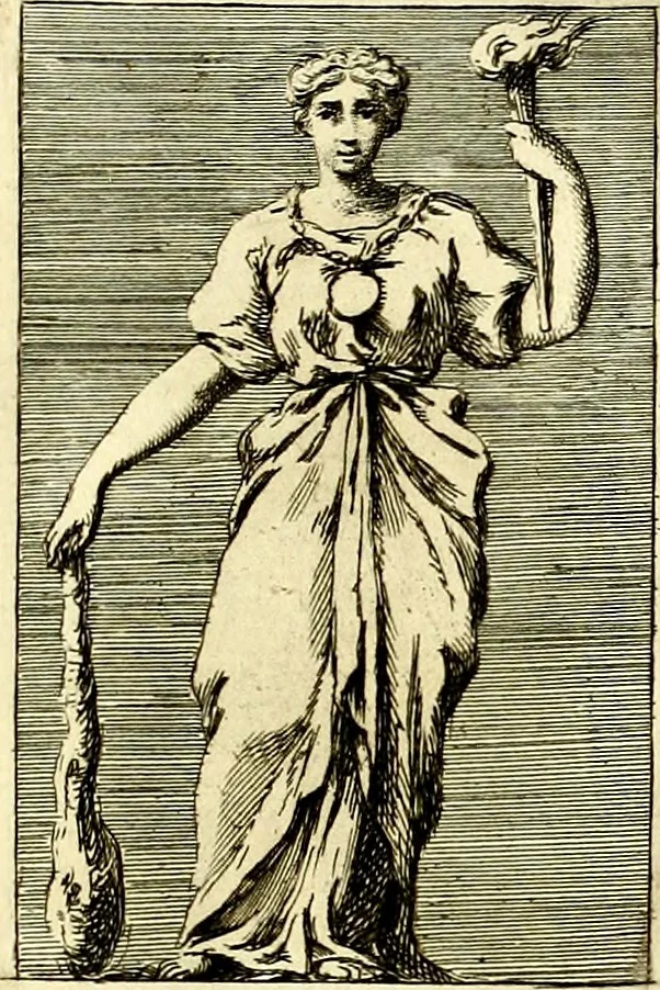 An illustration from Iconologie tirée de divers auteurs : ouvrage utile aux gens de lettres, aux poëtes, aux artistes, & généralement à tous les amateurs des beaux arts, 1759, leaf 154
