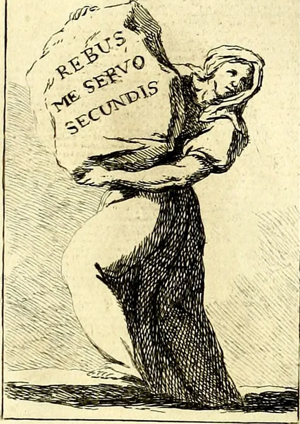 An illustration from Iconologie tirée de divers auteurs : ouvrage utile aux gens de lettres, aux poëtes, aux artistes, & généralement à tous les amateurs des beaux arts, 1759, leaf 174