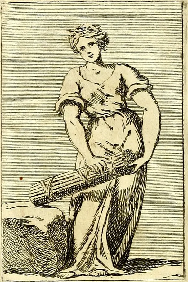 An illustration from Iconologie tirée de divers auteurs : ouvrage utile aux gens de lettres, aux poëtes, aux artistes, & généralement à tous les amateurs des beaux arts, 1759, leaf 185