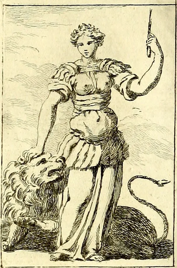 An illustration from Iconologie tirée de divers auteurs : ouvrage utile aux gens de lettres, aux poëtes, aux artistes, & généralement à tous les amateurs des beaux arts, 1759, leaf 190