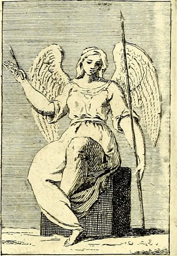 An illustration from Iconologie tirée de divers auteurs : ouvrage utile aux gens de lettres, aux poëtes, aux artistes, & généralement à tous les amateurs des beaux arts, 1759, leaf 201