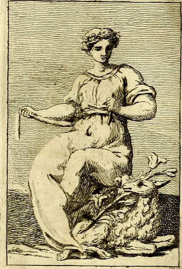 An illustration from Iconologie tirée de divers auteurs : ouvrage utile aux gens de lettres, aux poëtes, aux artistes, & généralement à tous les amateurs des beaux arts, 1759, leaf 212
