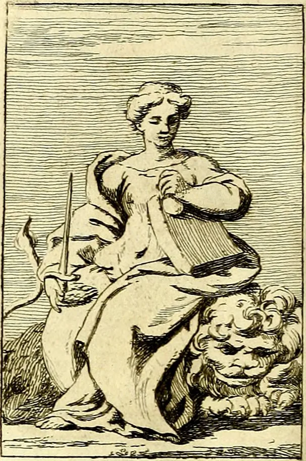 An illustration from Iconologie tirée de divers auteurs : ouvrage utile aux gens de lettres, aux poëtes, aux artistes, & généralement à tous les amateurs des beaux arts, 1759, leaf 213