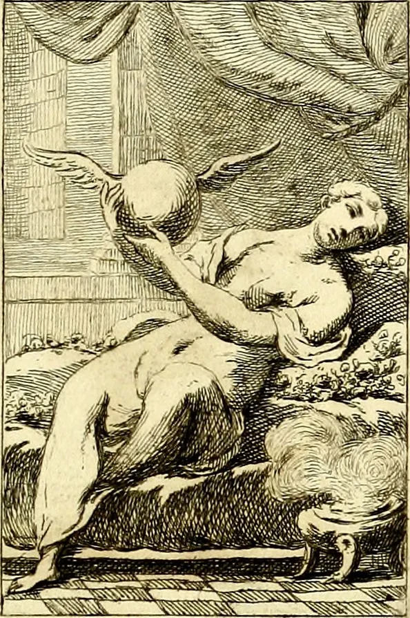 An illustration from Iconologie tirée de divers auteurs : ouvrage utile aux gens de lettres, aux poëtes, aux artistes, & généralement à tous les amateurs des beaux arts, 1759, leaf 216