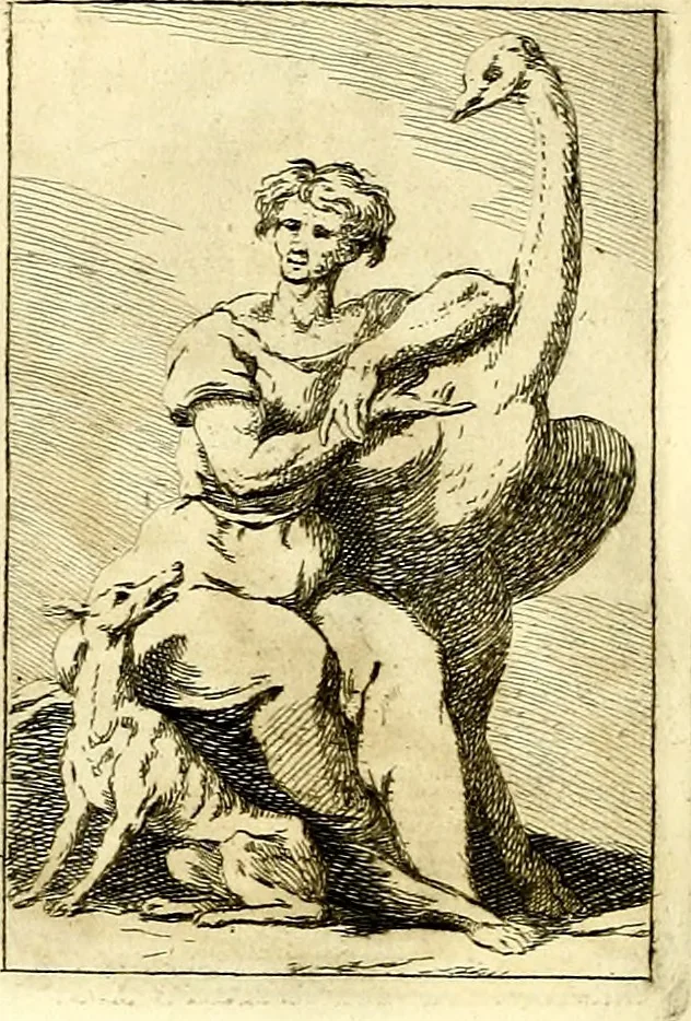 An illustration from Iconologie tirée de divers auteurs : ouvrage utile aux gens de lettres, aux poëtes, aux artistes, & généralement à tous les amateurs des beaux arts, 1759, leaf 217
