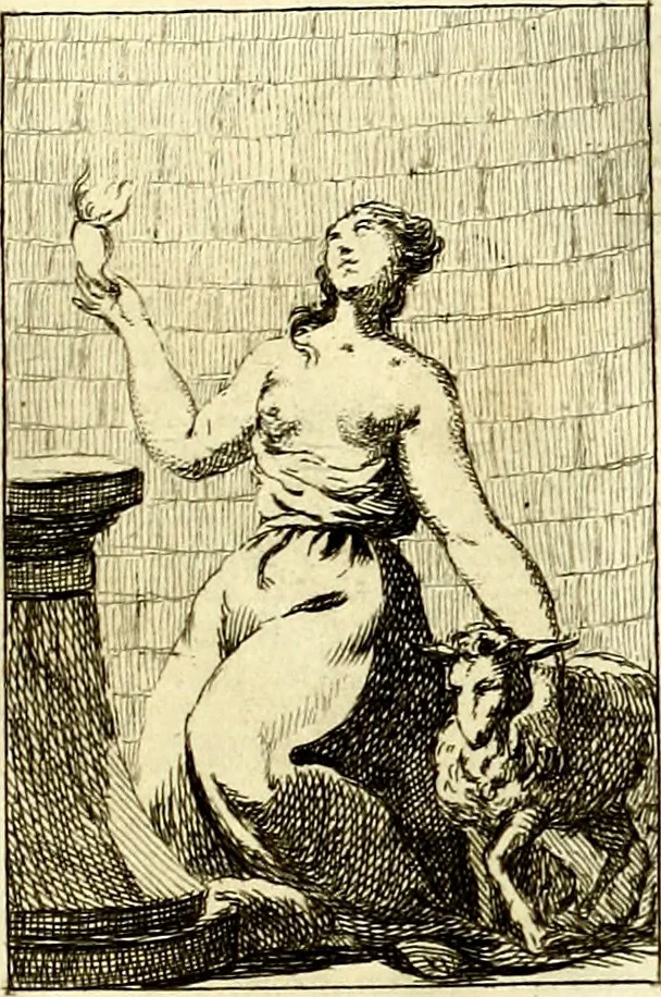 An illustration from Iconologie tirée de divers auteurs : ouvrage utile aux gens de lettres, aux poëtes, aux artistes, & généralement à tous les amateurs des beaux arts, 1759, leaf 34