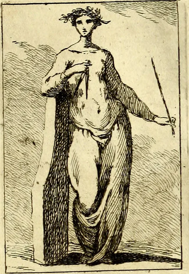An illustration from Iconologie tirée de divers auteurs : ouvrage utile aux gens de lettres, aux poëtes, aux artistes, & généralement à tous les amateurs des beaux arts, 1759, leaf 38