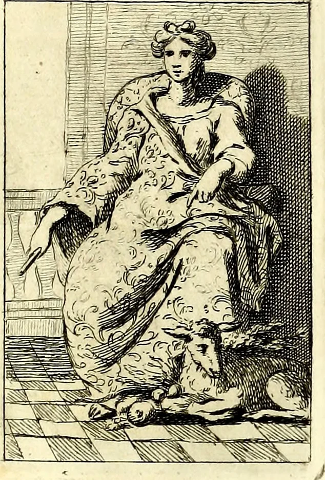 An illustration from Iconologie tirée de divers auteurs : ouvrage utile aux gens de lettres, aux poëtes, aux artistes, & généralement à tous les amateurs des beaux arts, 1759, leaf 50